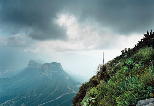 View of the Sierra Gorda Biosphere Reserve from an Audubon magazine article by Scott Weidensaul with: Photograph by Ewan Burns, Published: May-June 2009.